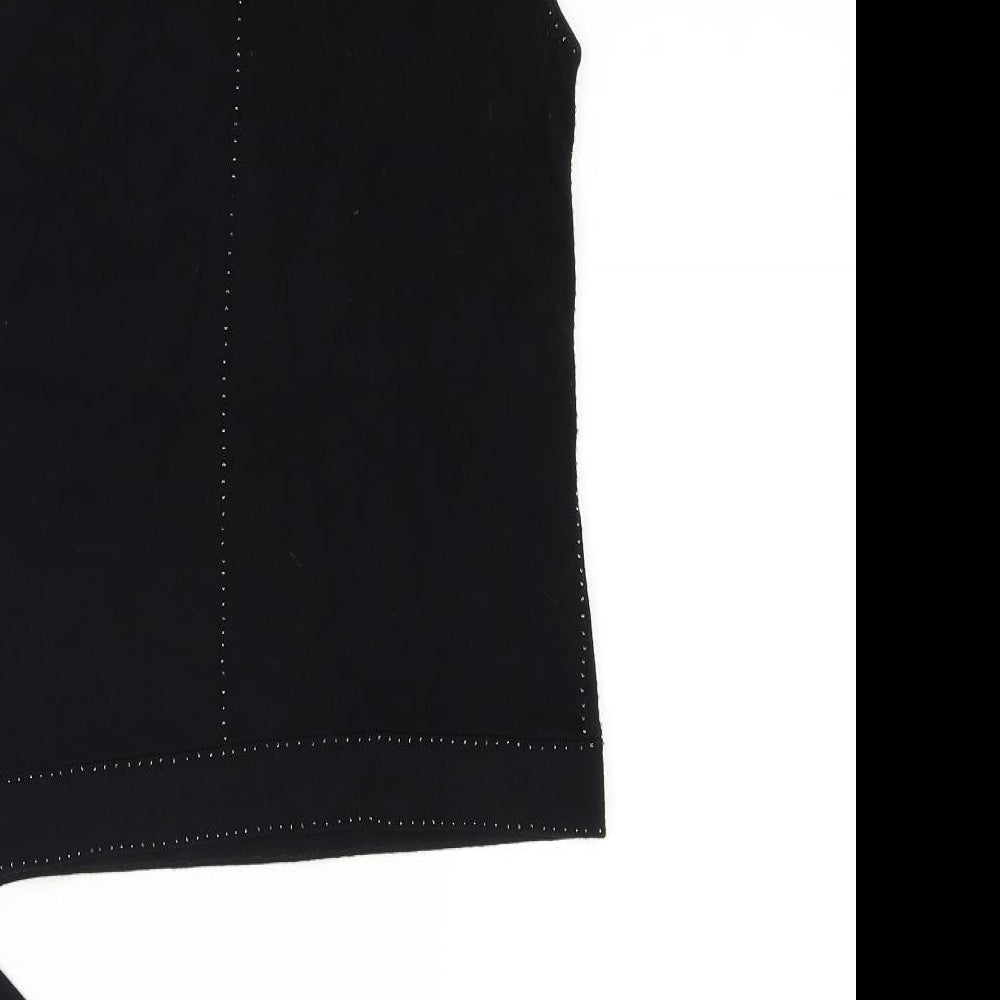 Womens UK Size M InWear Black Basic Tank