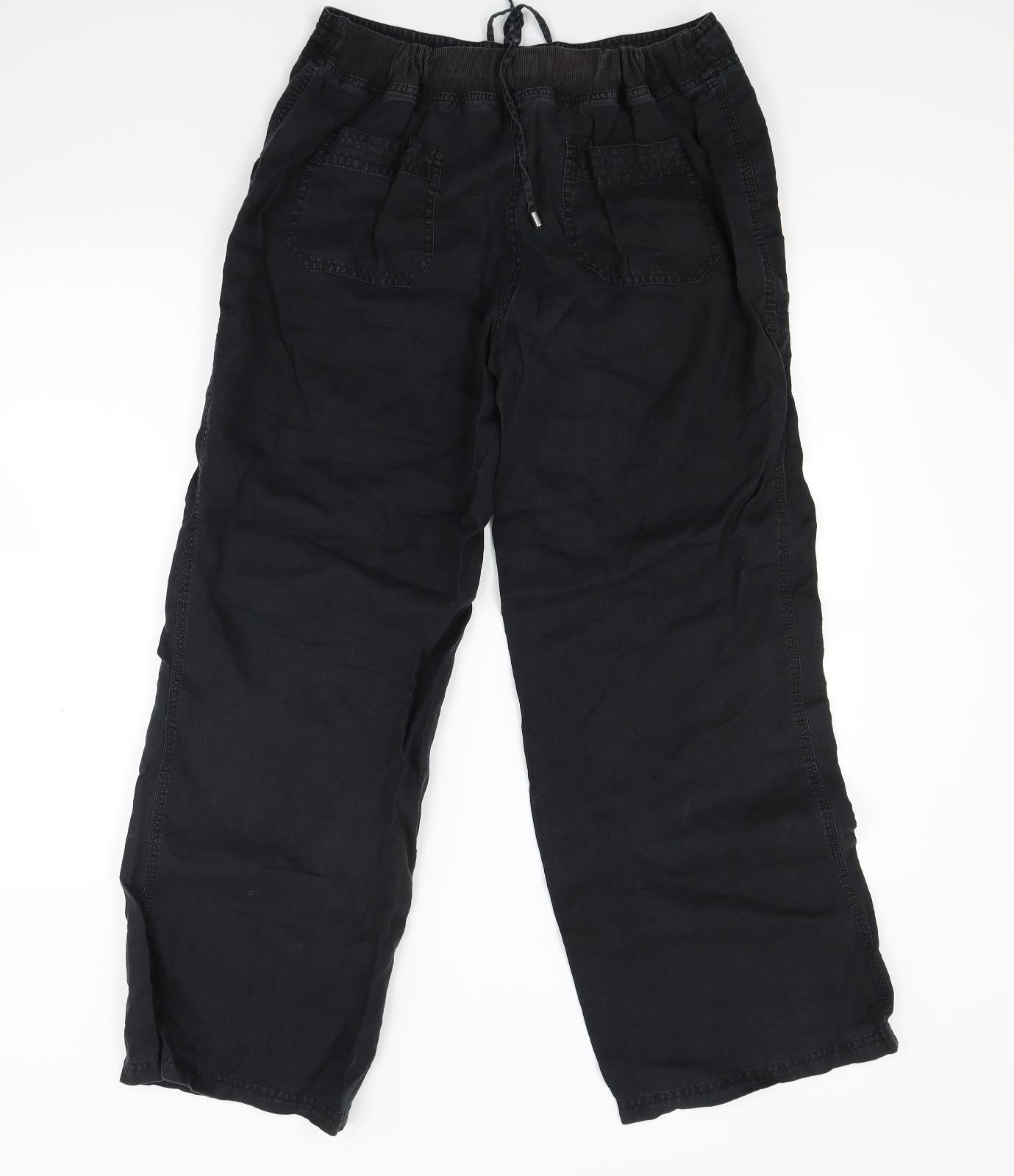 Womens UK Size 14 Marks and Spencer Regular Fit  Black Trousers