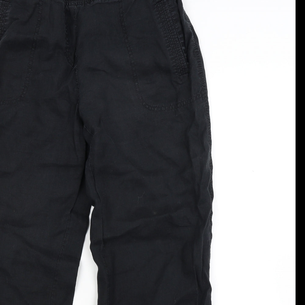 Womens UK Size 14 Marks and Spencer Regular Fit  Black Trousers