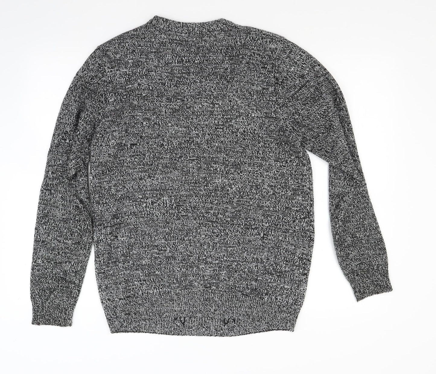 ACW85 Mens Grey  Knit Pullover Jumper Size M