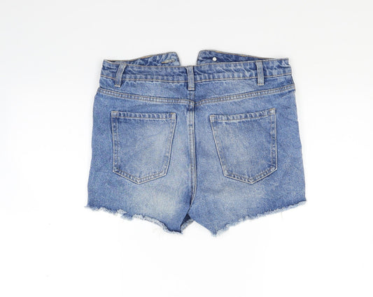 New Look Womens Blue   Cut-Off Shorts Size 8