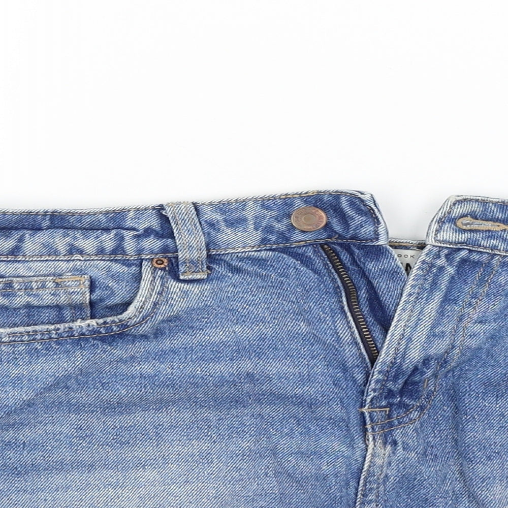 New Look Womens Blue   Cut-Off Shorts Size 8