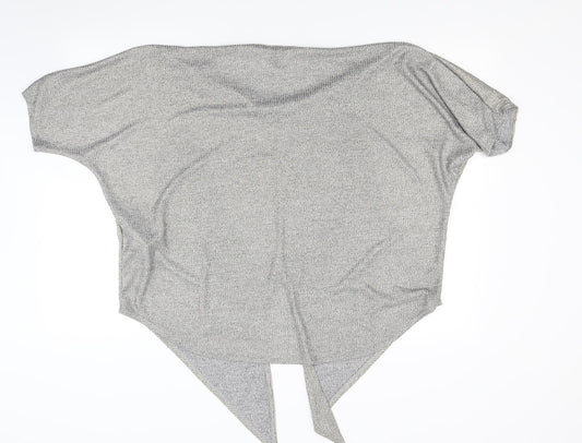 New Look Womens Silver   Basic T-Shirt Size M