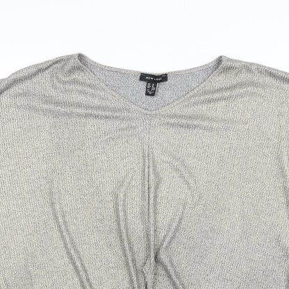 New Look Womens Silver   Basic T-Shirt Size M