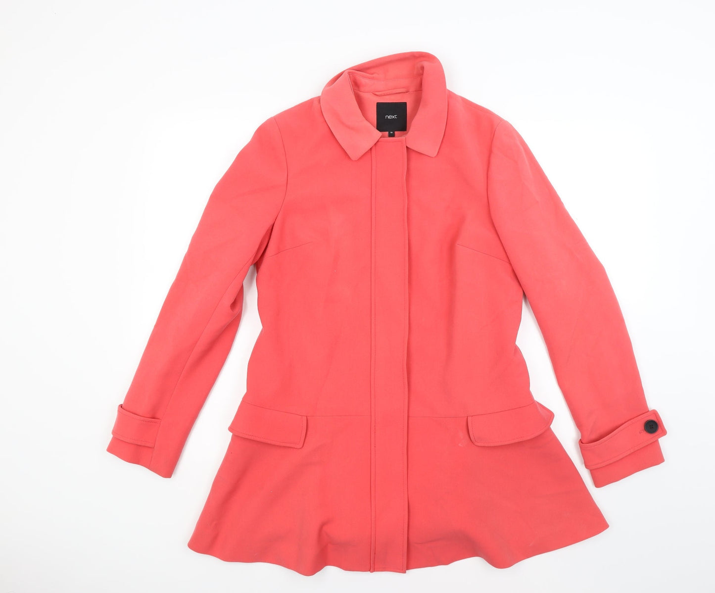 Womens UK Size 10 NEXT Red Overcoat