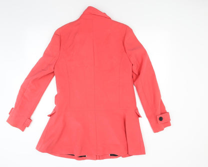 Womens UK Size 10 NEXT Red Overcoat
