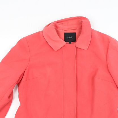 Womens UK Size 10 NEXT Red Overcoat