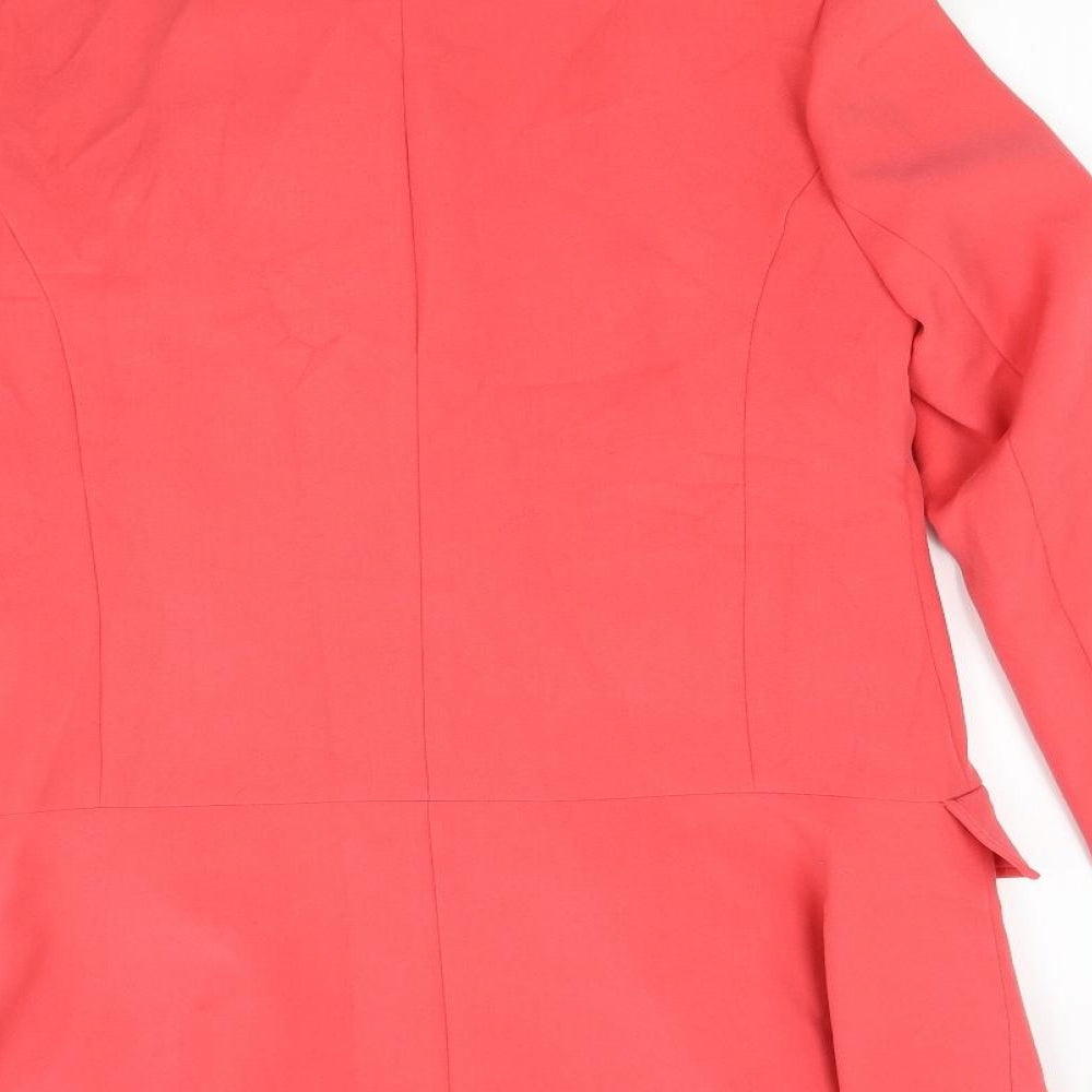 Womens UK Size 10 NEXT Red Overcoat