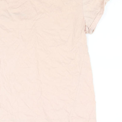 Womens UK Size XS H&M Beige Basic T-Shirt