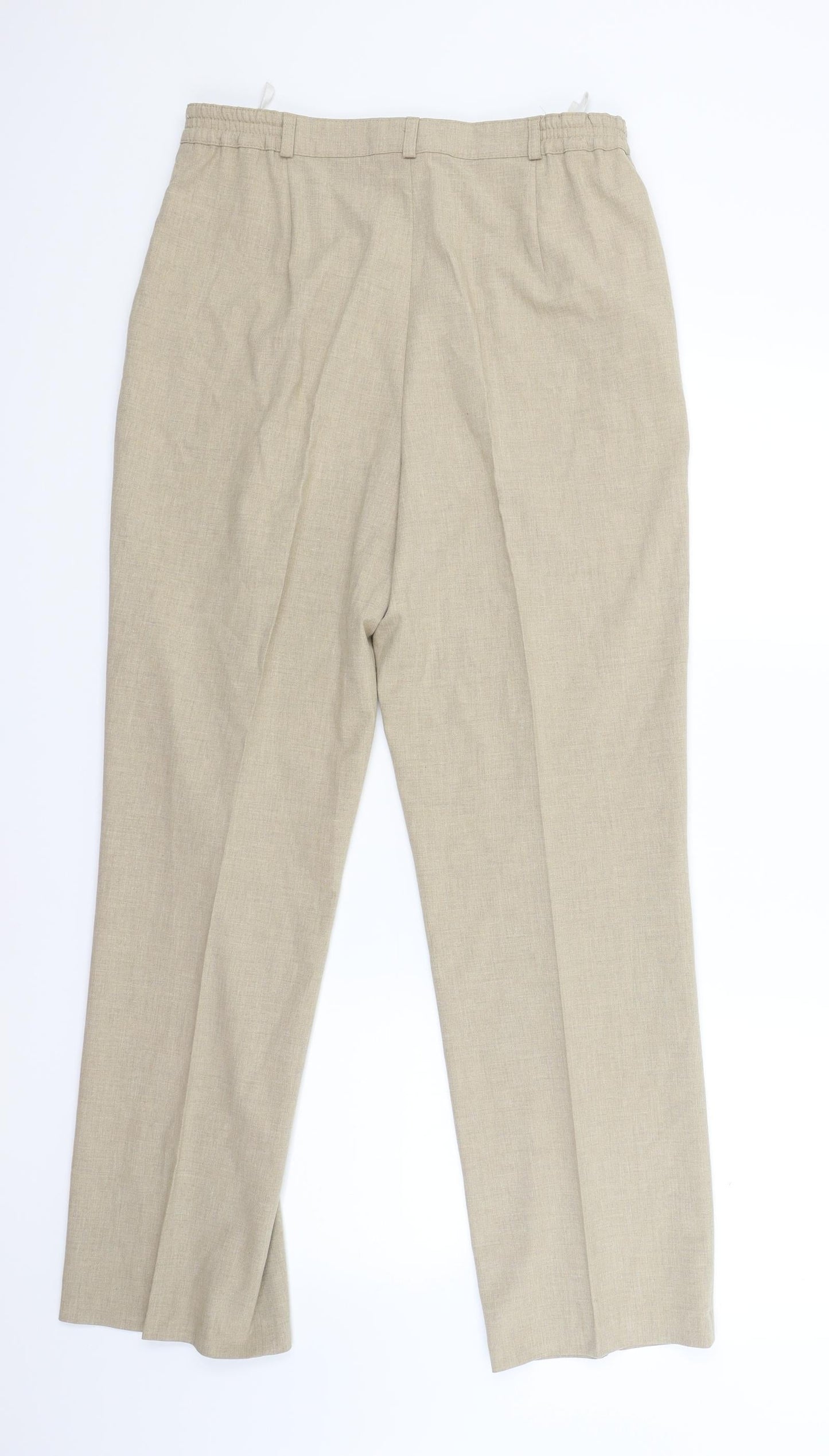 Womens UK Size 14 Blanchelle Regular Fit  Beige Trousers