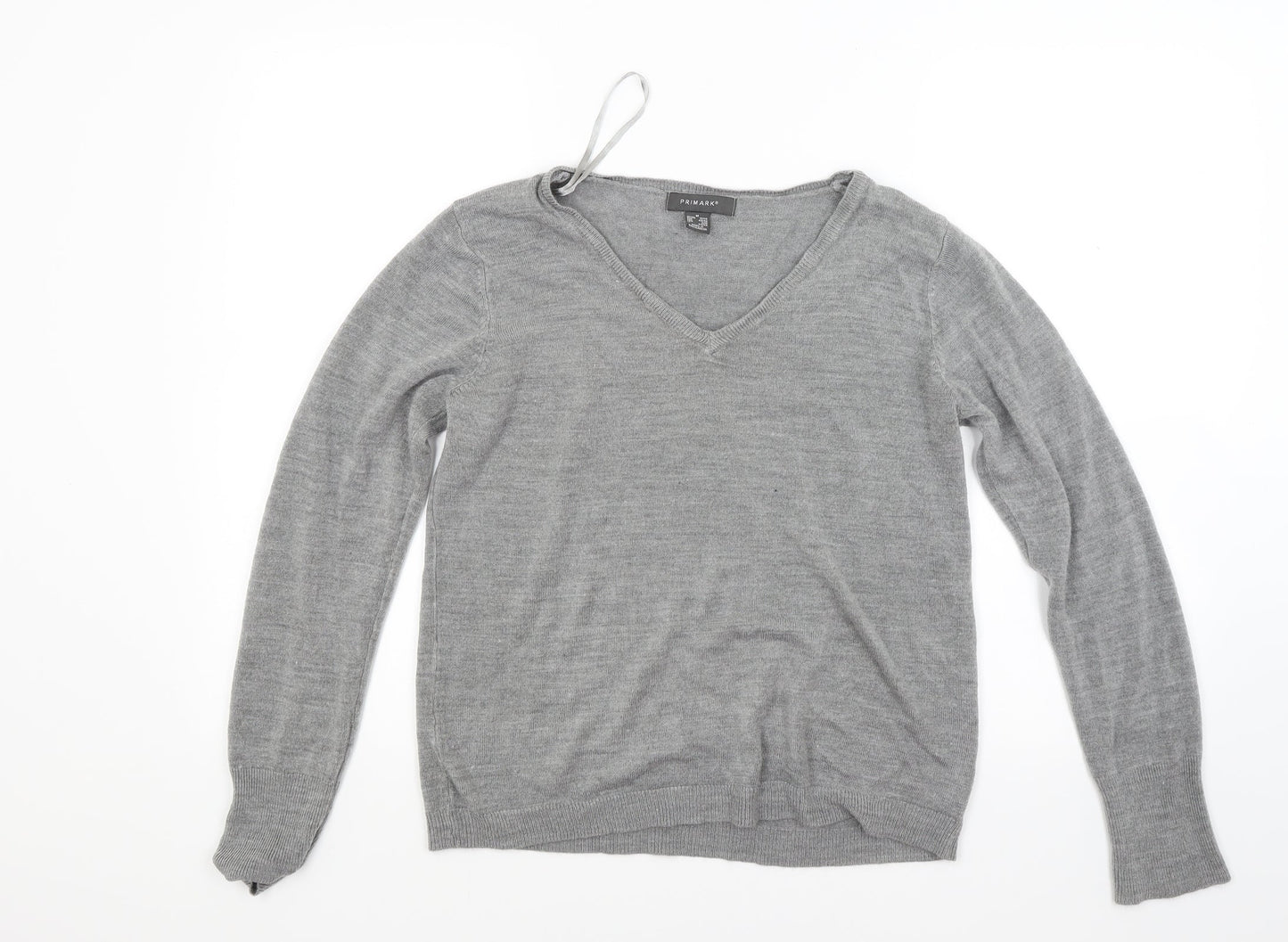 Primark Womens Grey  Knit Pullover Jumper Size M