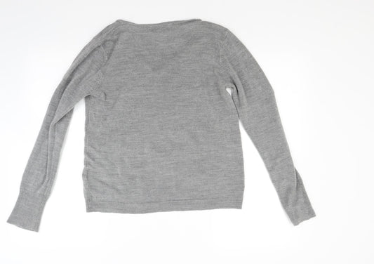 Primark Womens Grey  Knit Pullover Jumper Size M