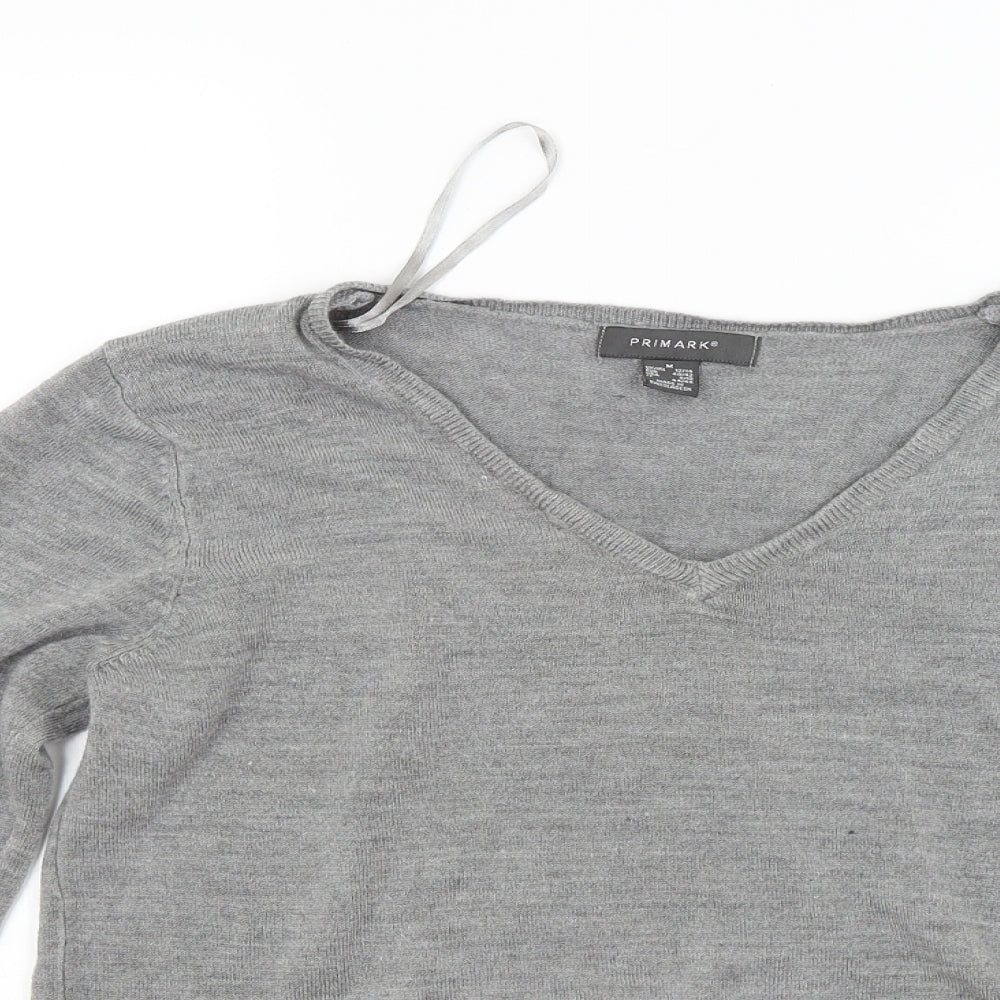 Primark Womens Grey  Knit Pullover Jumper Size M