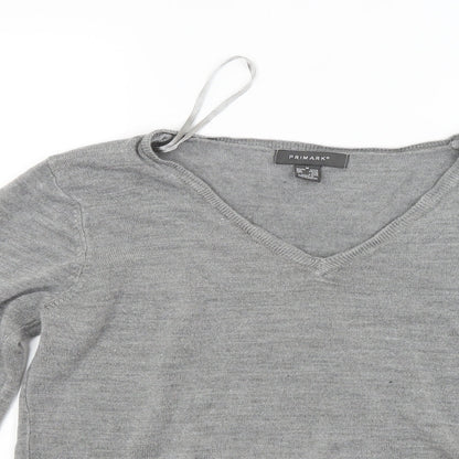 Primark Womens Grey  Knit Pullover Jumper Size M