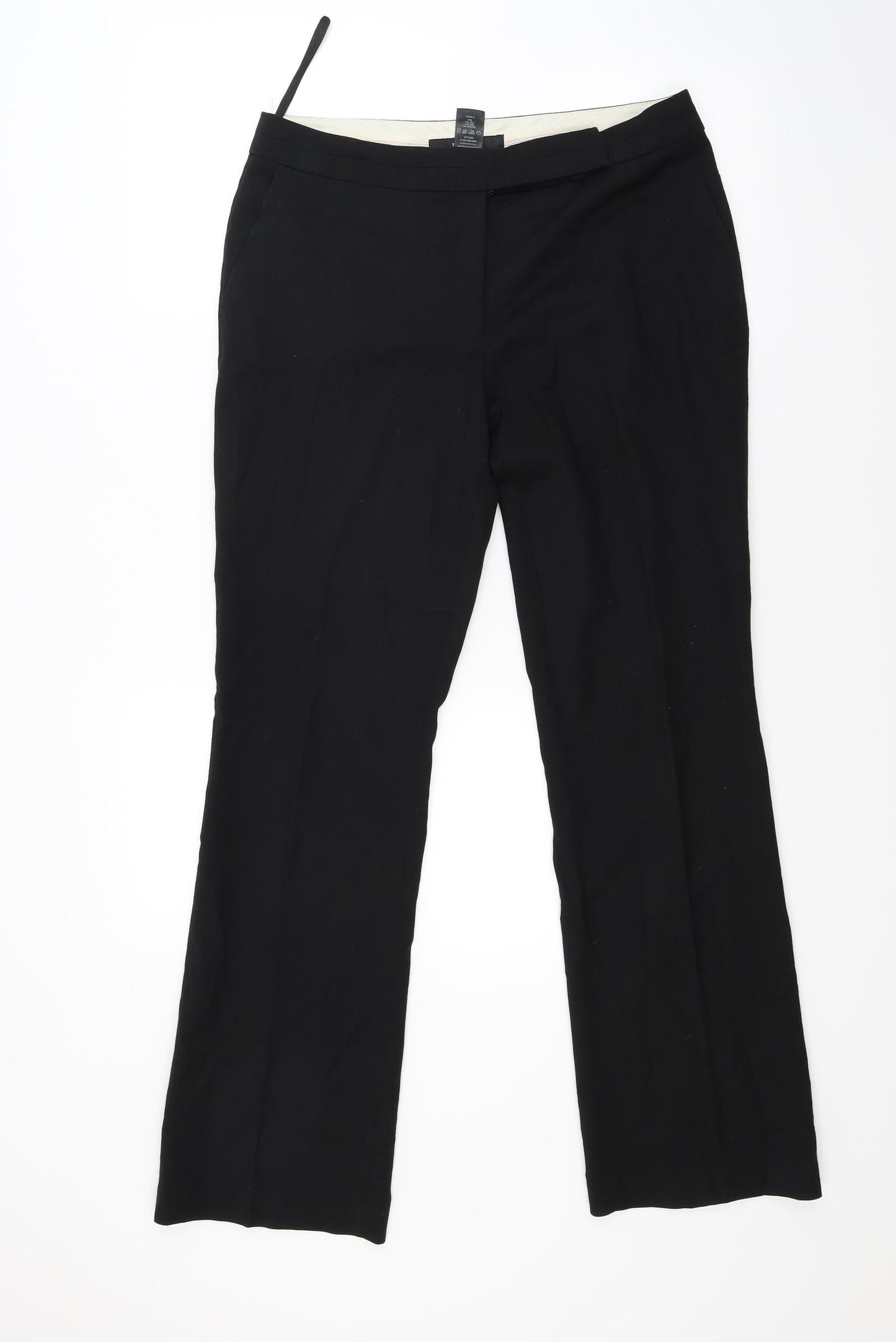 Womens UK Size 10 NEXT Regular Fit  Black Trousers