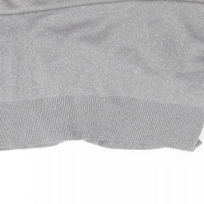 George Womens Grey  Knit Cardigan Jumper Size 14