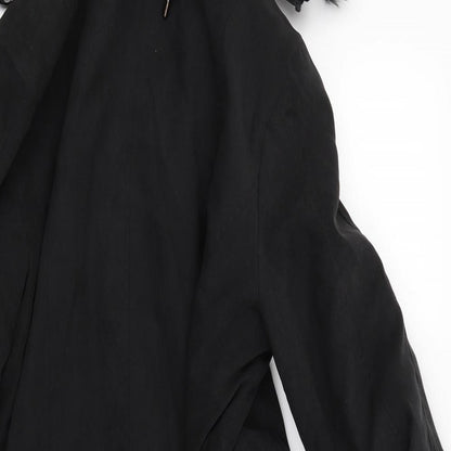 Womens UK Size M Anna Rose Black Overcoat