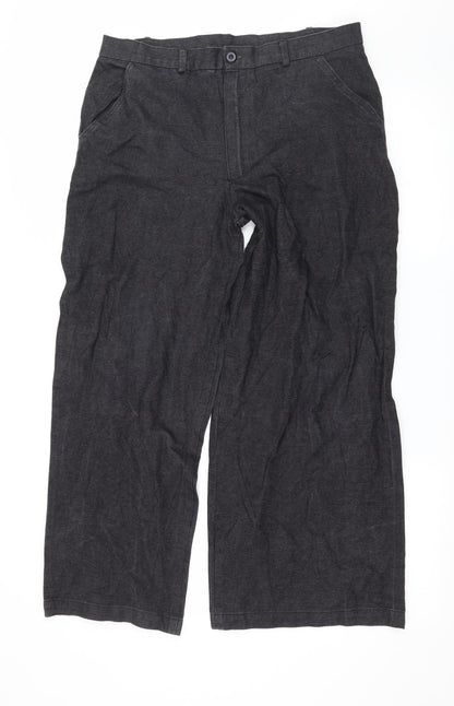 Denim & Co. Womens Grey   Trousers  Size 34 in L26 in