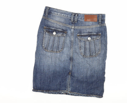 Gap Womens Blue  Denim Straight & Pencil Skirt Size 6