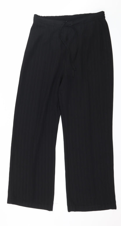 Womens UK Size 12 EWM Regular Fit  Black Trousers