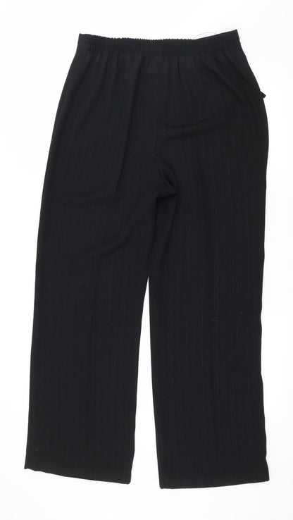 Womens UK Size 12 EWM Regular Fit  Black Trousers
