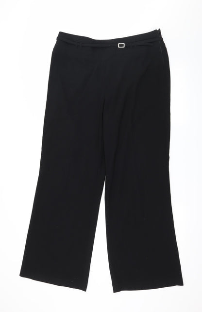 Womens UK Size 16 Marks and Spencer Regular Fit  Black Trousers