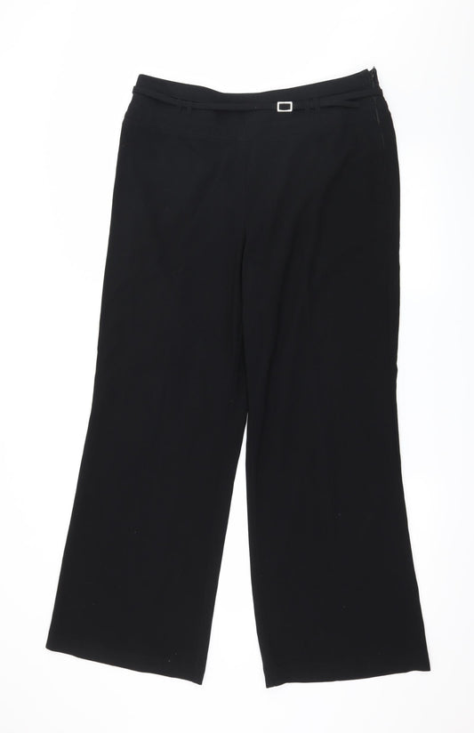 Womens UK Size 16 Marks and Spencer Regular Fit  Black Trousers