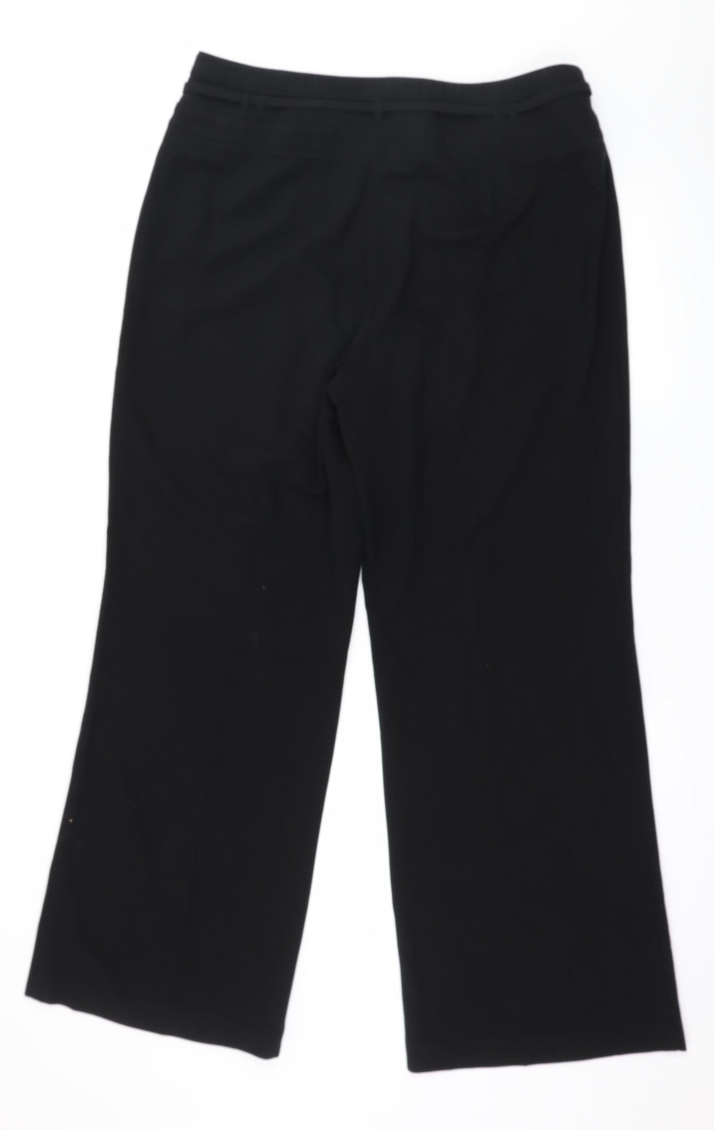 Womens UK Size 16 Marks and Spencer Regular Fit  Black Trousers