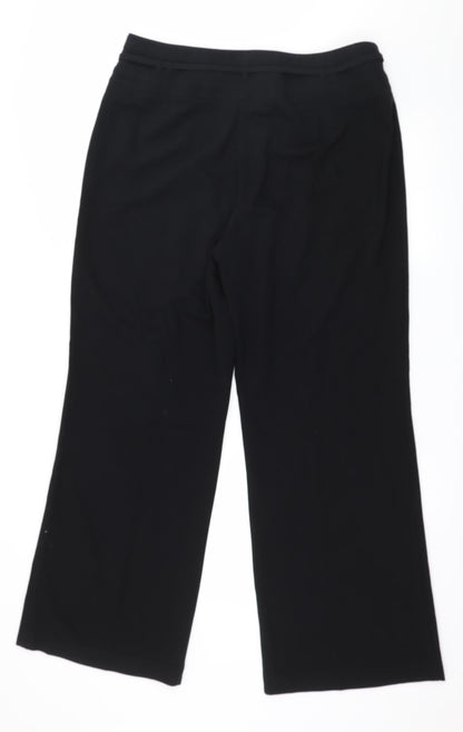 Womens UK Size 16 Marks and Spencer Regular Fit  Black Trousers
