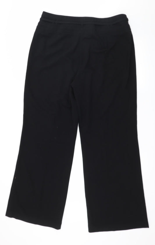 Womens UK Size 16 Marks and Spencer Regular Fit  Black Trousers