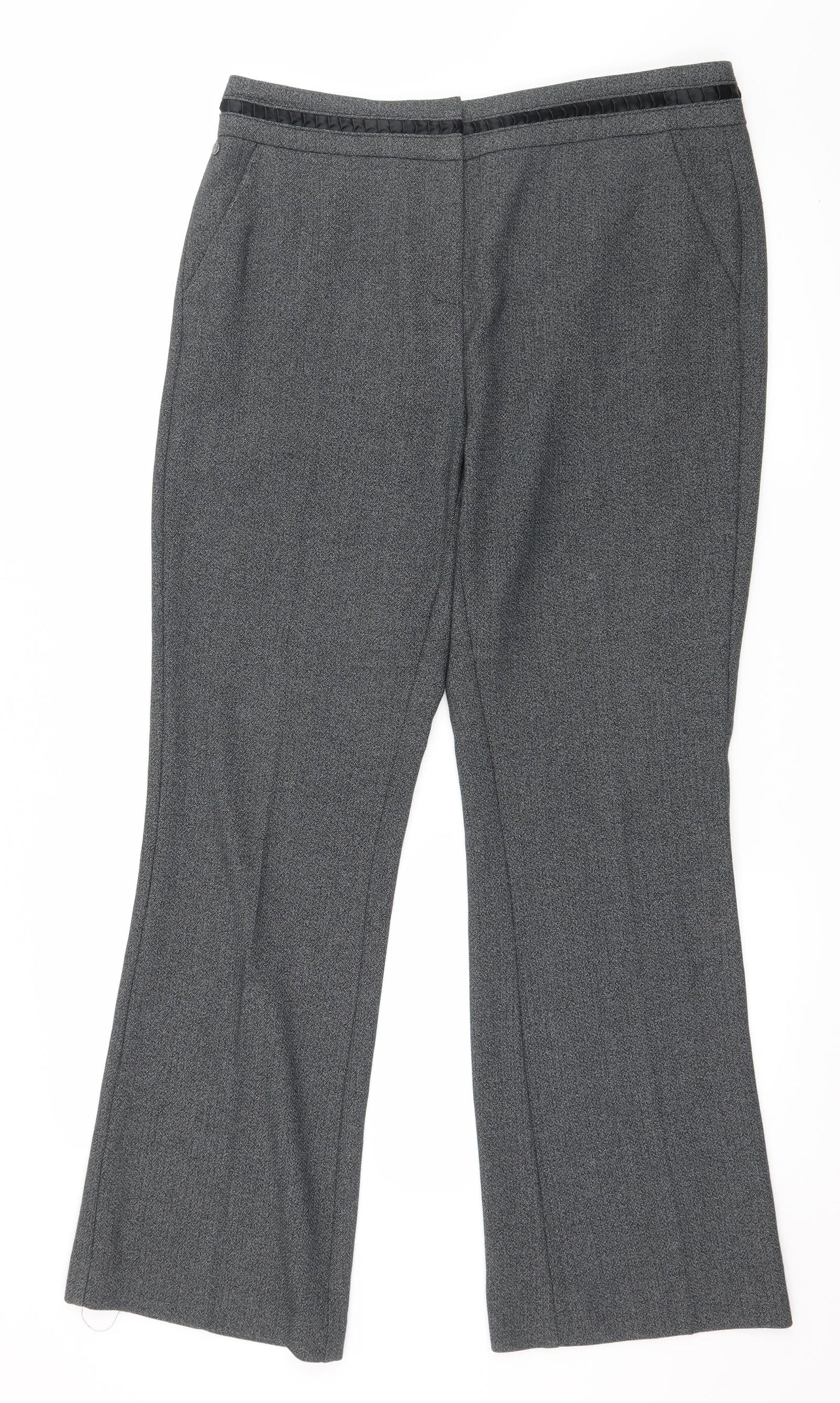 Womens UK Size 12 Per Una Regular Fit  Grey Trousers