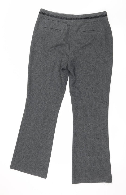 Per Una Womens Grey   Trousers  Size 12 L29 in
