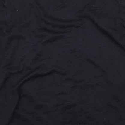 Per Una Womens Blue Animal Print Knit Basic Blouse Size 12