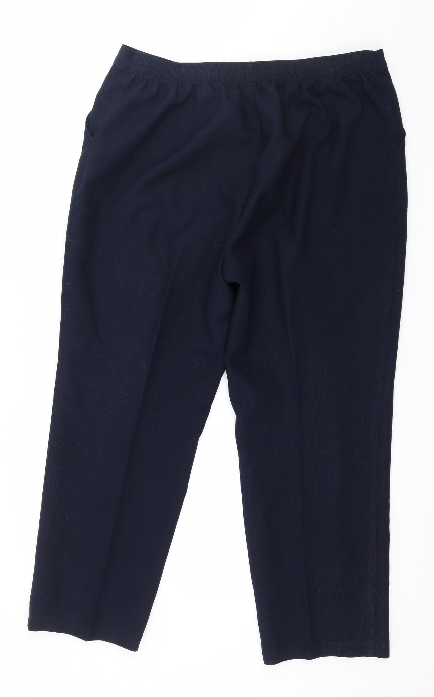 Womens UK Size 16 Marks and Spencer Regular Fit  Blue Trousers