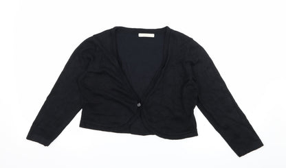 Marks and Spencer Womens Black  Knit Shrug Jumper Size 12