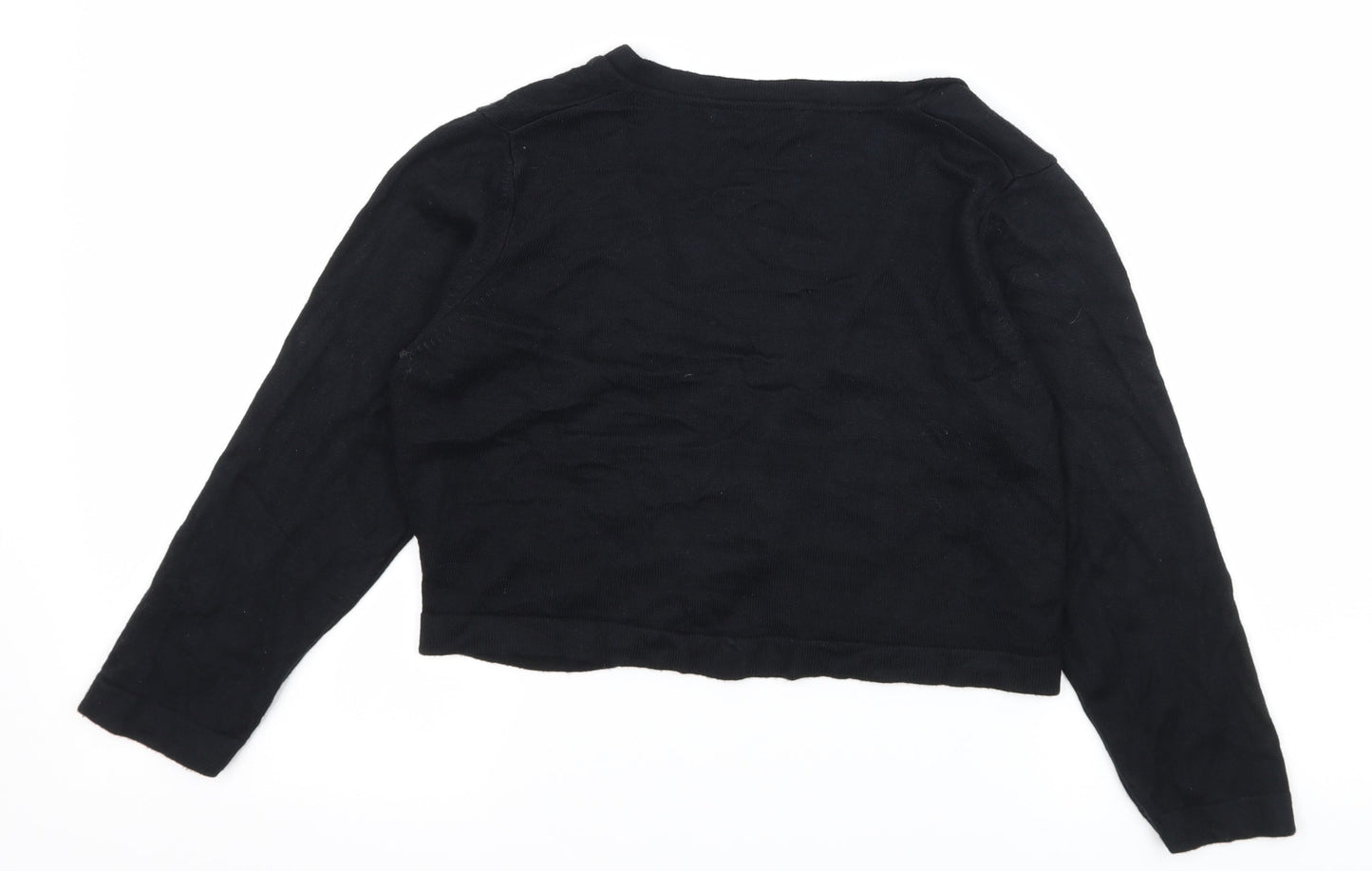 Marks and Spencer Womens Black  Knit Shrug Jumper Size 12