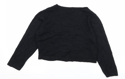 Marks and Spencer Womens Black  Knit Shrug Jumper Size 12