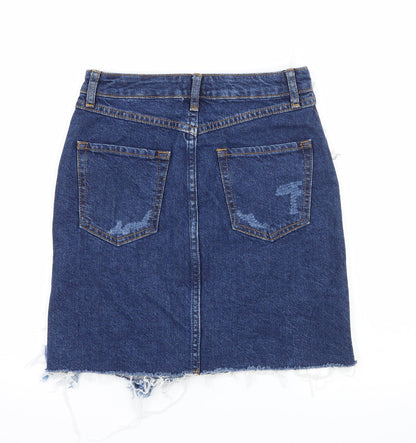 Womens UK Size 6 River Island A-Line Denim Skirt