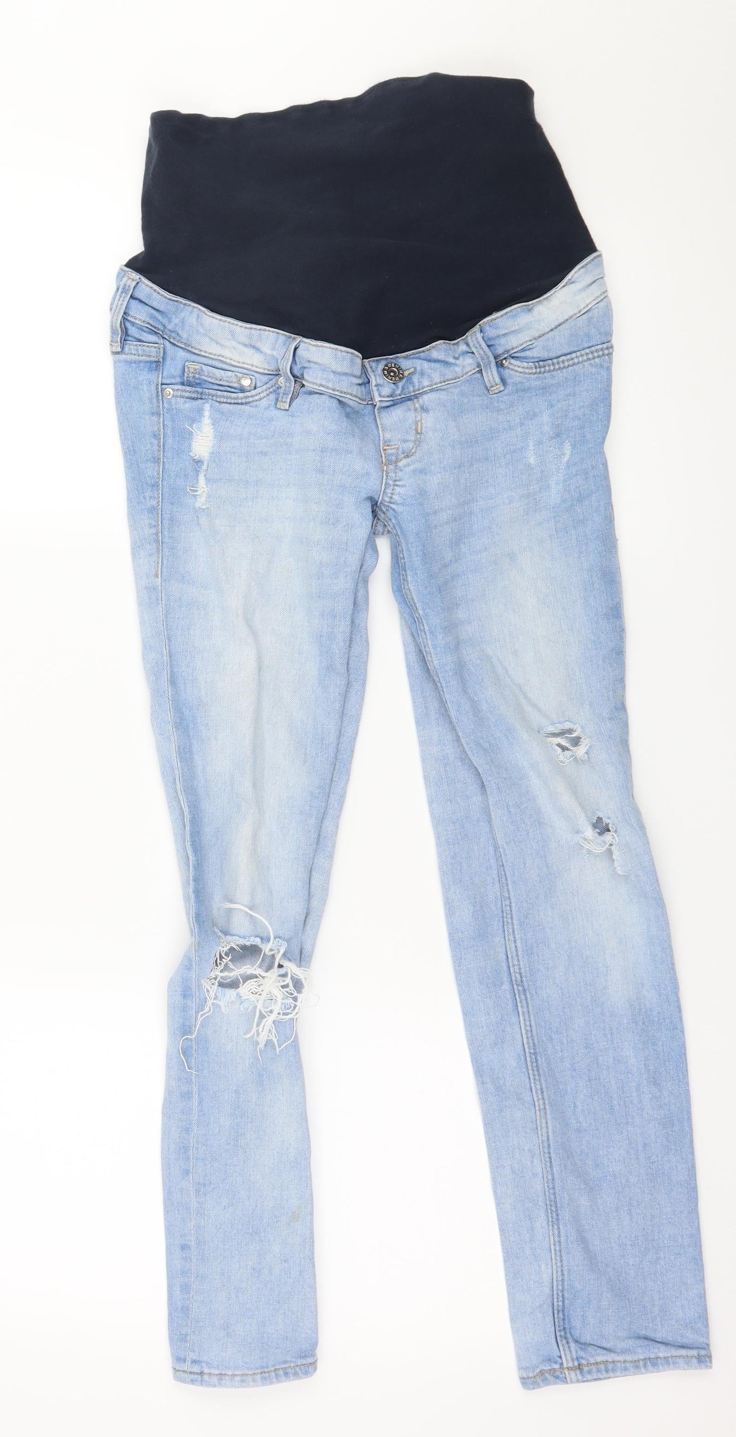 Womens UK Size 6 H&M Regular Fit Skinny Blue Jeans