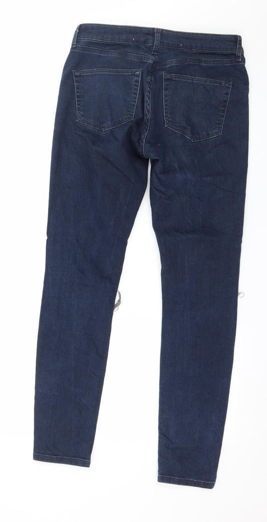 Denim & Co. Womens Blue  Denim Skinny Jeans Size 8 L29 in
