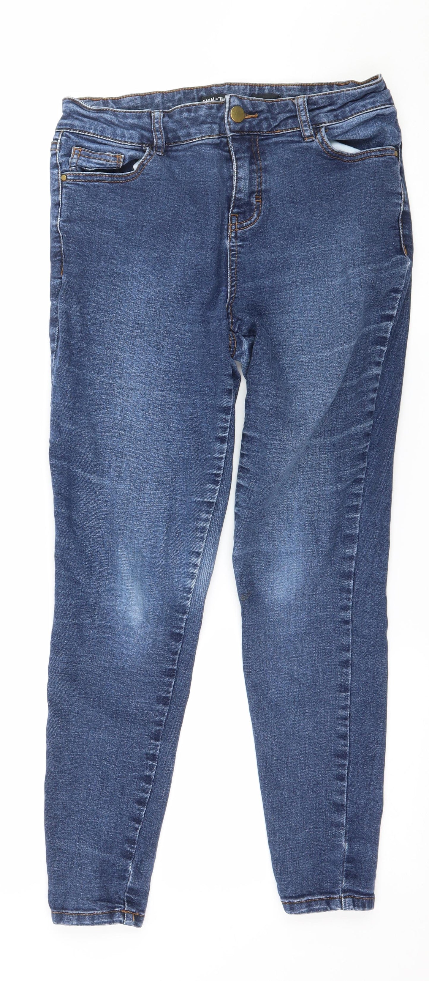 Tu Womens Blue  Denim Skinny Jeans Size 10 L26 in