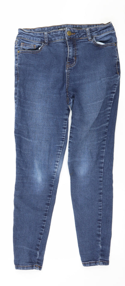 Tu Womens Blue  Denim Skinny Jeans Size 10 L26 in