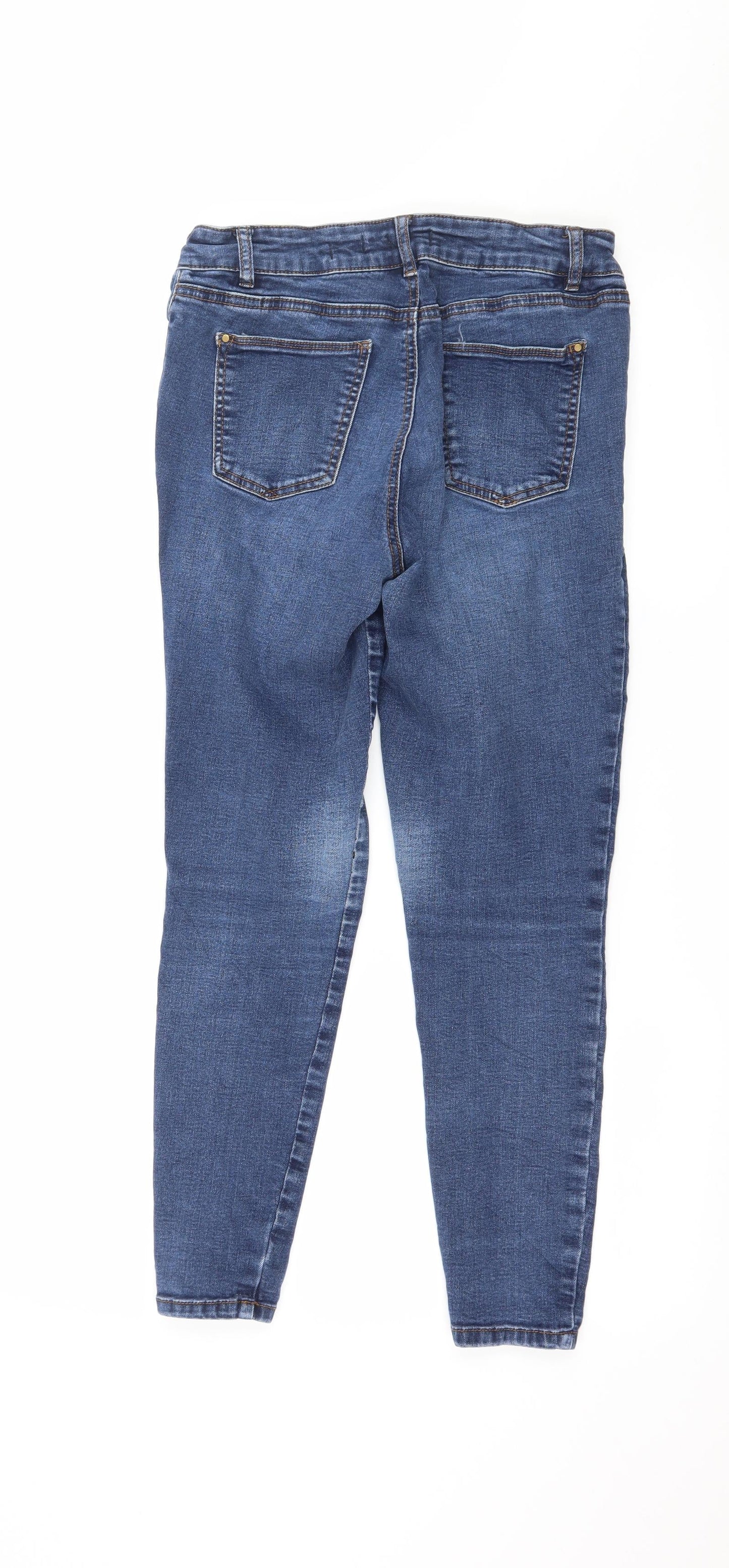 Tu Womens Blue  Denim Skinny Jeans Size 10 L26 in
