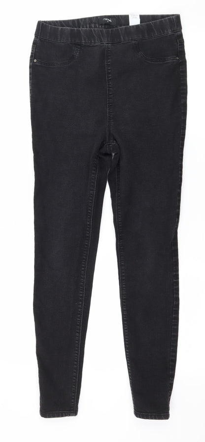 Matalan Womens Black  Denim Jegging Jeans Size 10 L26 in