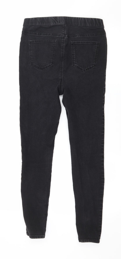 Matalan Womens Black  Denim Jegging Jeans Size 10 L26 in