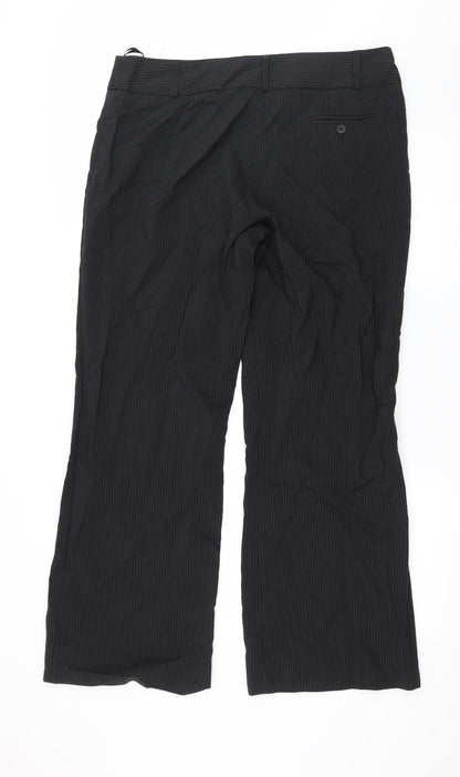 F&F Womens Blue Striped  Trousers  Size 16 L20 in