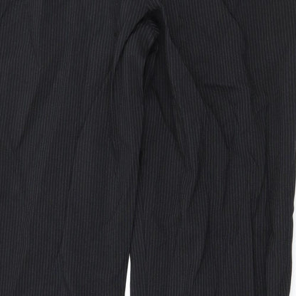 F&F Womens Blue Striped  Trousers  Size 16 L20 in