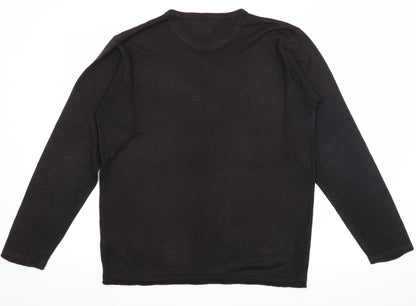 Womens UK Size M NEXT Black Basic T-Shirt