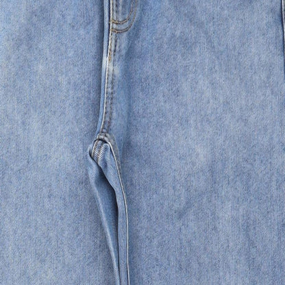 Denim & Co. Womens Blue  Denim Straight Jeans Size 32 in L30 in