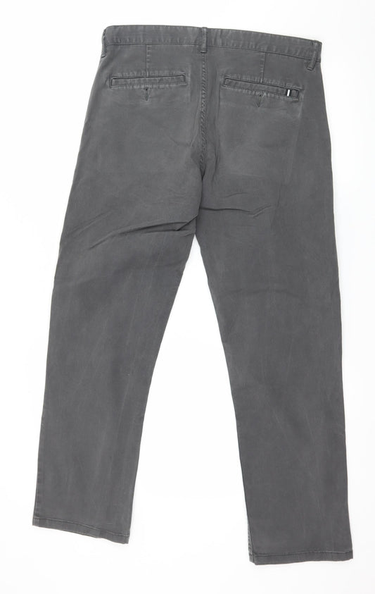 Jeff & Co Mens Grey   Trousers  Size 32 in L30 in